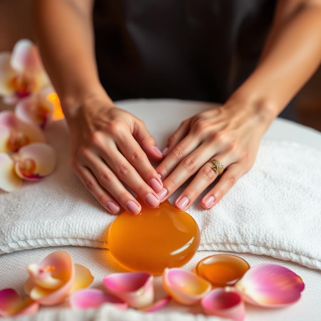 Relaxing Honeyberry spa massage treatment